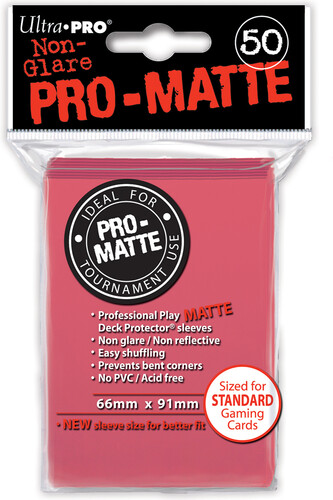 Ultra PRO Protecteurs de cartes mtg pro-matte fushia 66x91mm 50ct 074427845063