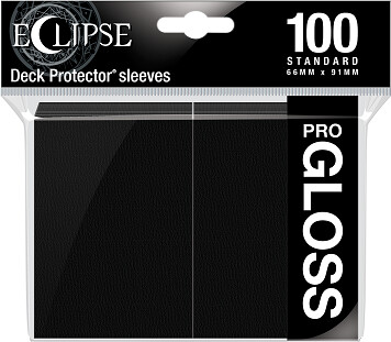 Ultra PRO Protecteurs de cartes Standard Eclipse PRO-Gloss noir 100ct 074427156015