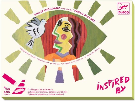 Djeco Inspiré par Picasso la tête au carré (fr/en) 3070900093867