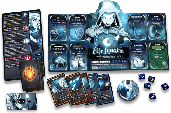 Lucky Duck Games Dice Throne (fr) Saison 1 - 01 Barbare contre Elfe Lunaire 787790586791