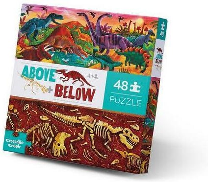Crocodile creek Casse-tête 48 Above & Below - Monde des dinosaures 732396760045