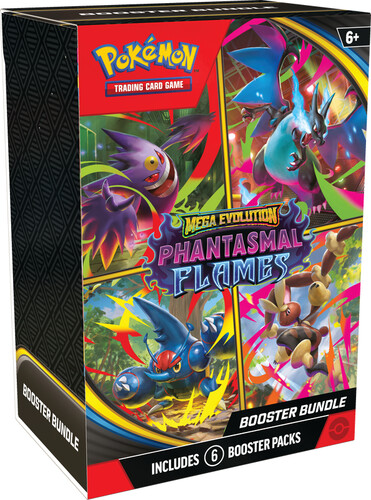 Pokémon Pokemon Mega Evolution 2 - phantasmal flames - booster bundle (6) 196214143371