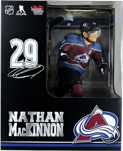 NHL Hockey Figurine LNH 12'' Nathan Mackinnon - Avalanche du Colorado (no 29) 672781325094