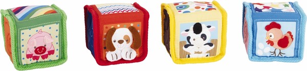 Earlyears Blocs souples animaux pour bébé (cubes) 020373003002