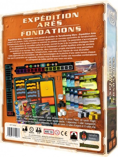 Intrafin Games Terraforming Mars (fr) Expédition Ares - ext FONDATIONS 5425037740937