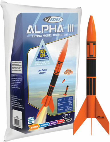 Estes Alpha 111 bagged rocket kit(e2x) 047776012561