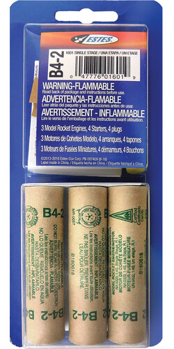 Estes B4-2 engines(3) 047776016019