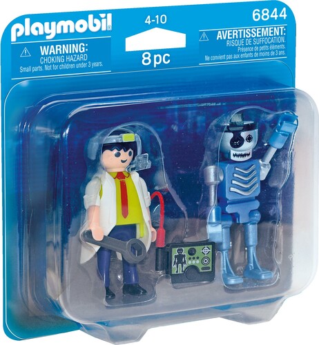 Playmobil Playmobil 6844 Duo Inventeur et robot 4008789068446