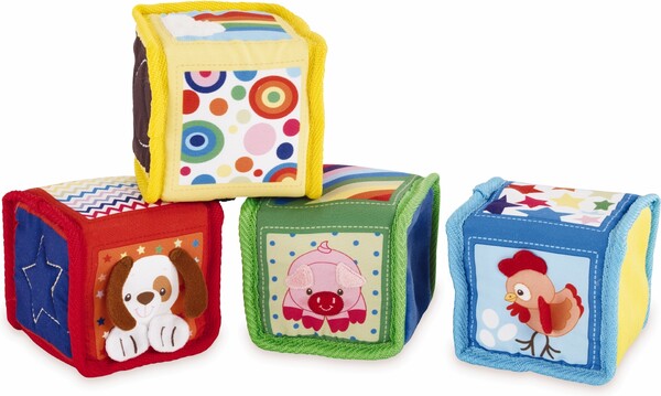 Earlyears Blocs souples animaux pour bébé (cubes) 020373003002