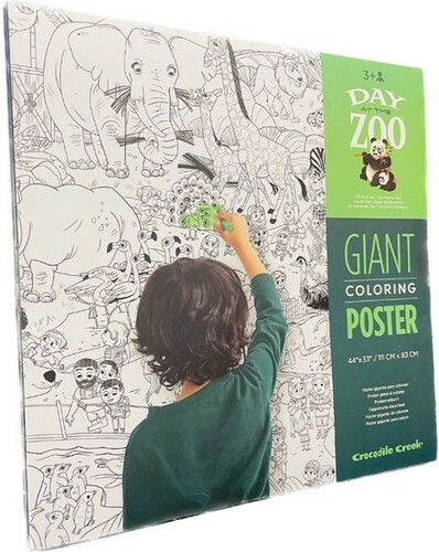 Crocodile creek Poster Géant a colorier Day at the zoo 732396756024