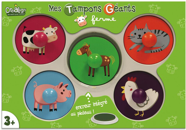 Créa Lign' Mes Tampons géants - Ferme 3760119710456