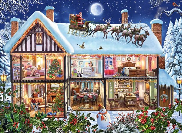 Ravensburger Casse-tête 100 XXL Noël à la maison 4005556129966