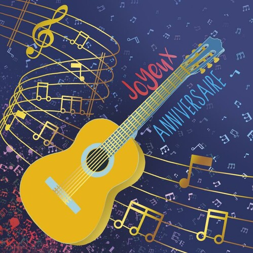 Groupe Editor Carte fête Joyeux anniversaire - Guitare sans texte 3168140000032