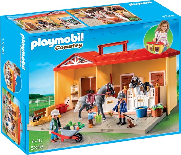 Playmobil Playmobil 5348 Écurie transportable (nouveau 5671) (jan 2015) 4008789053480