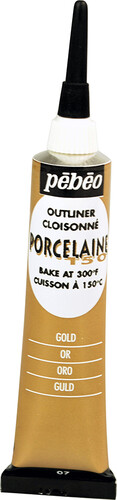 pébéo Peinture pour porcelaine 150 45ml Cloisonné or 07 3167860360075