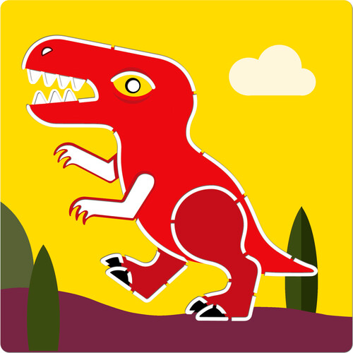 Djeco Pochoirs Dinosaures (fr/en) 3070900088634