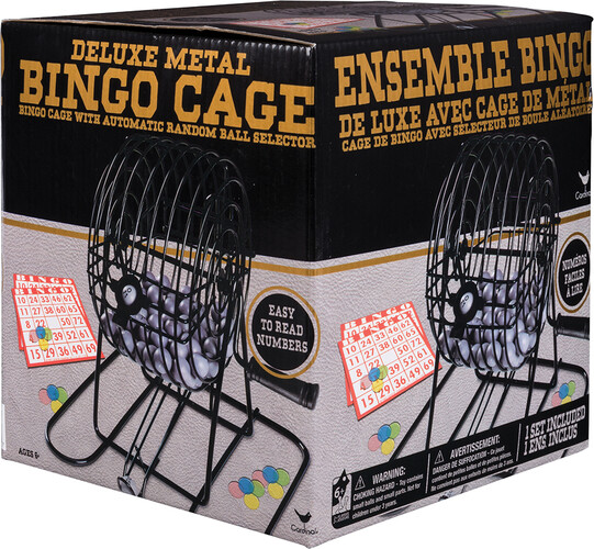 Cardinal Ensemble bingo de luxe avec cage en métal 778988560624