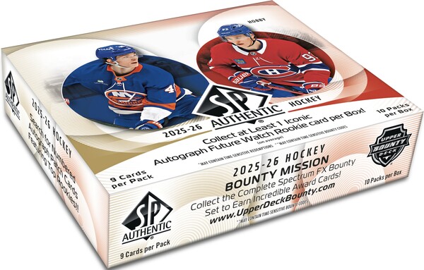 Upper Deck Upper Deck SP Authentic Hobby Hockey 25/26 Booster Box 053334438131
