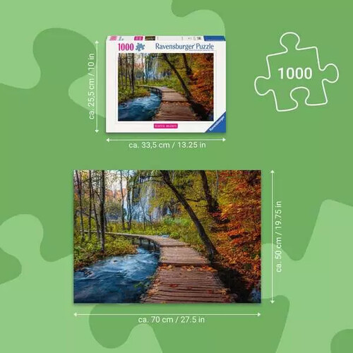 Ravensburger casse-tête Casse-tête 1000 chemin boisé automne 4005555017646