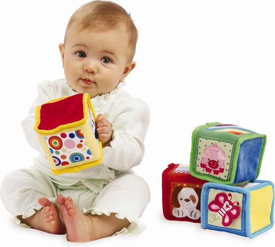 Earlyears Blocs souples animaux pour bébé (cubes) 020373003002