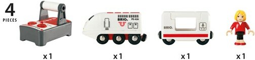Brio Train Brio Train en bois Locomotive de voyageur radiocommandé 33510 7312350335101