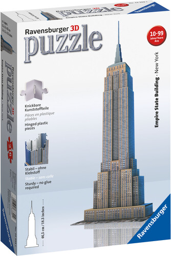 Ravensburger Casse-tête 3D Empire State Building, New York, États-Unis 4005556125531