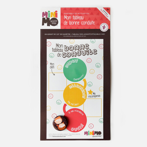 Minimo Mon tableau de bonne conduite (Tableau aimanté + 1 aimant) 628110966292