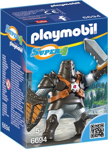 Playmobil Playmobil 6694 Super 4 Chevalier colosse noir (fév 2016) 4008789066947