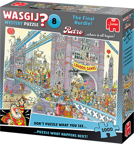 Jumbo Casse-tête 1000 Wasgij Mystery Retro #8 L’obstacle final 8721017604020