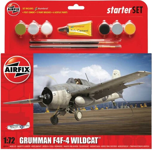 Airfix Modèle à coller avion Grumman F4F-4 Wildcat 1/72 5014429552144