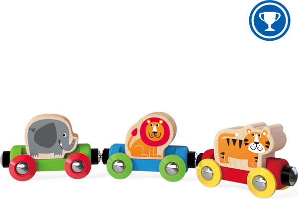 Hape Train de bois - Jungle journey train 6943478015081