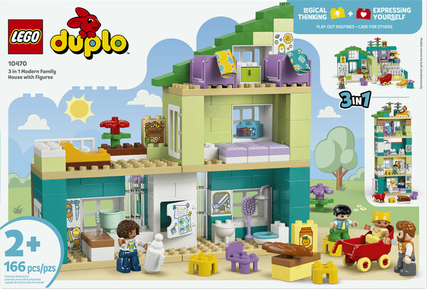 LEGO LEGO 10470 3 in 1 Modern Family House with Figures 673419420693