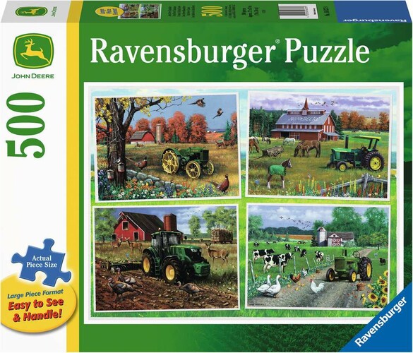 Ravensburger casse-tete Casse-tête 500 Large John Deere Classique 4005556168378