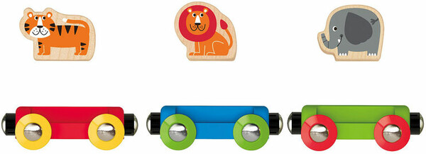 Hape Train de bois - Jungle journey train 6943478015081