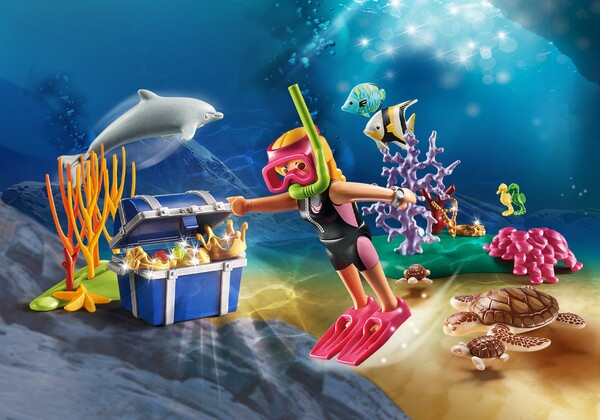 Playmobil Playmobil 70678 Set cadeau Plongeuse sous-marine 4008789706782