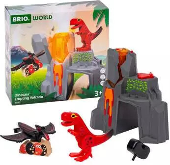 Brio Train Brio Train en bois Volcan Dinoasaure en Eruption 36092 7312350360929