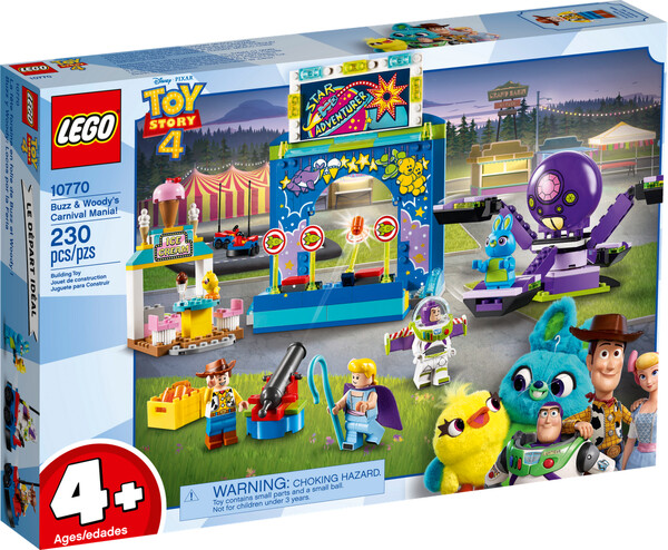 LEGO LEGO 10770 Juniors La fête foraine en folie de Buzz et Woody !, Histoire de jouets 4 (Toy Story 4) 673419302012