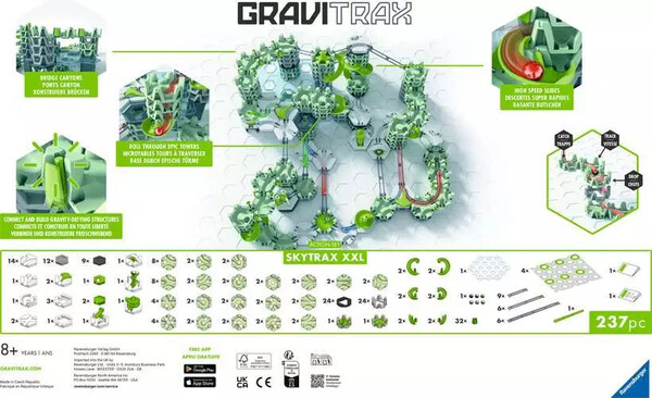 Gravitrax GraviTrax Action - SkyTrax - ensemble de départ XXL 237 (parcours de billes) 4005556259601