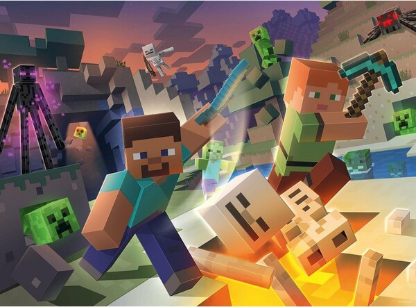 Ravensburger Casse-tête 100 XXL Monster Minecraft 4005556133338