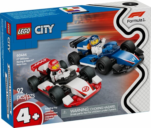 LEGO LEGO 60464 Voitures de course de F1® Williams Racing et Haas F1® 673419403672