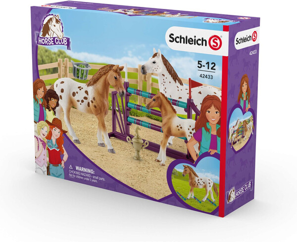 Schleich Schleich 42433 L'entraînement au concours d'Horse Club Lisa et chevaux Appaloosas 4059433572659