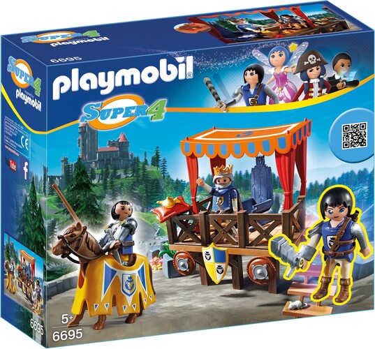 Playmobil Playmobil 6695 Super 4 Tribune Royale avec Alex (fév 2016) 4008789066954