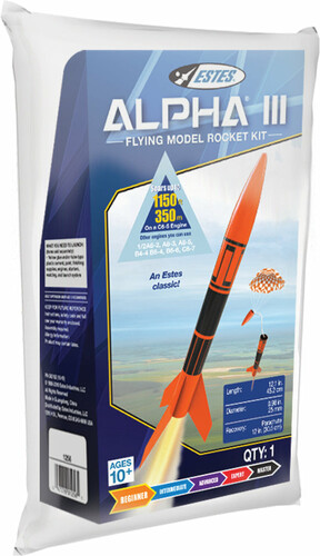 Estes Alpha 111 bagged rocket kit(e2x) 047776012561