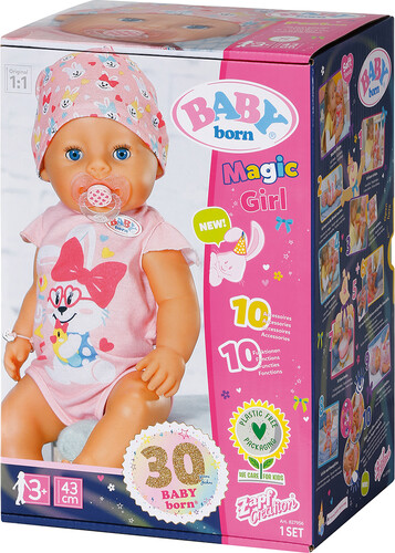 Zapf Creation Baby Born - Poupée interactive yeux magiques interactive 43cm 4001167827956