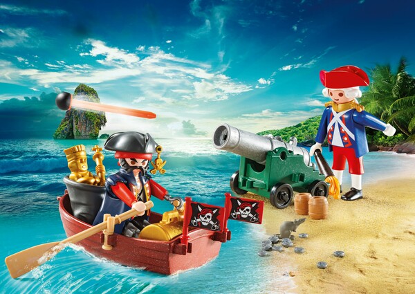 Playmobil Playmobil 9102 Mallette transportable Pirate et soldat 4008789091024
