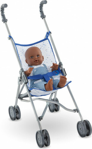 Corolle Corolle Mon Grand bébé Poussette Canne Bleue pour bébé 36/42/52 cm 4062013140735
