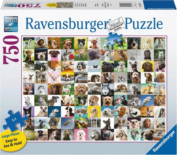 Ravensburger Casse-tête 750 Large 99 Chiens adorables 4005556169399