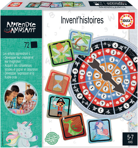 Educa Borras Apprendre c'est amusant - Invent'histoires 8412668188273