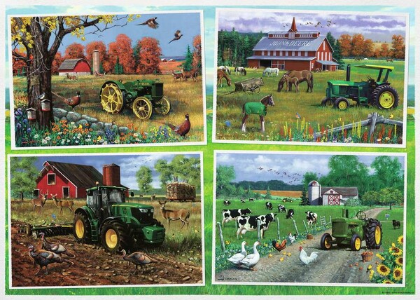 Ravensburger casse-tete Casse-tête 500 Large John Deere Classique 4005556168378