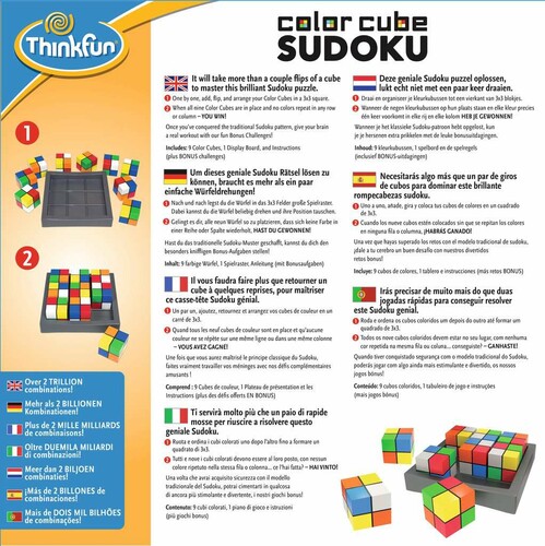 ThinkFun Color Cube Sudoku (fr/en) 4005556763429